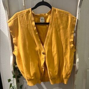 Maeve Slouchy Cardigan Sweater Vest